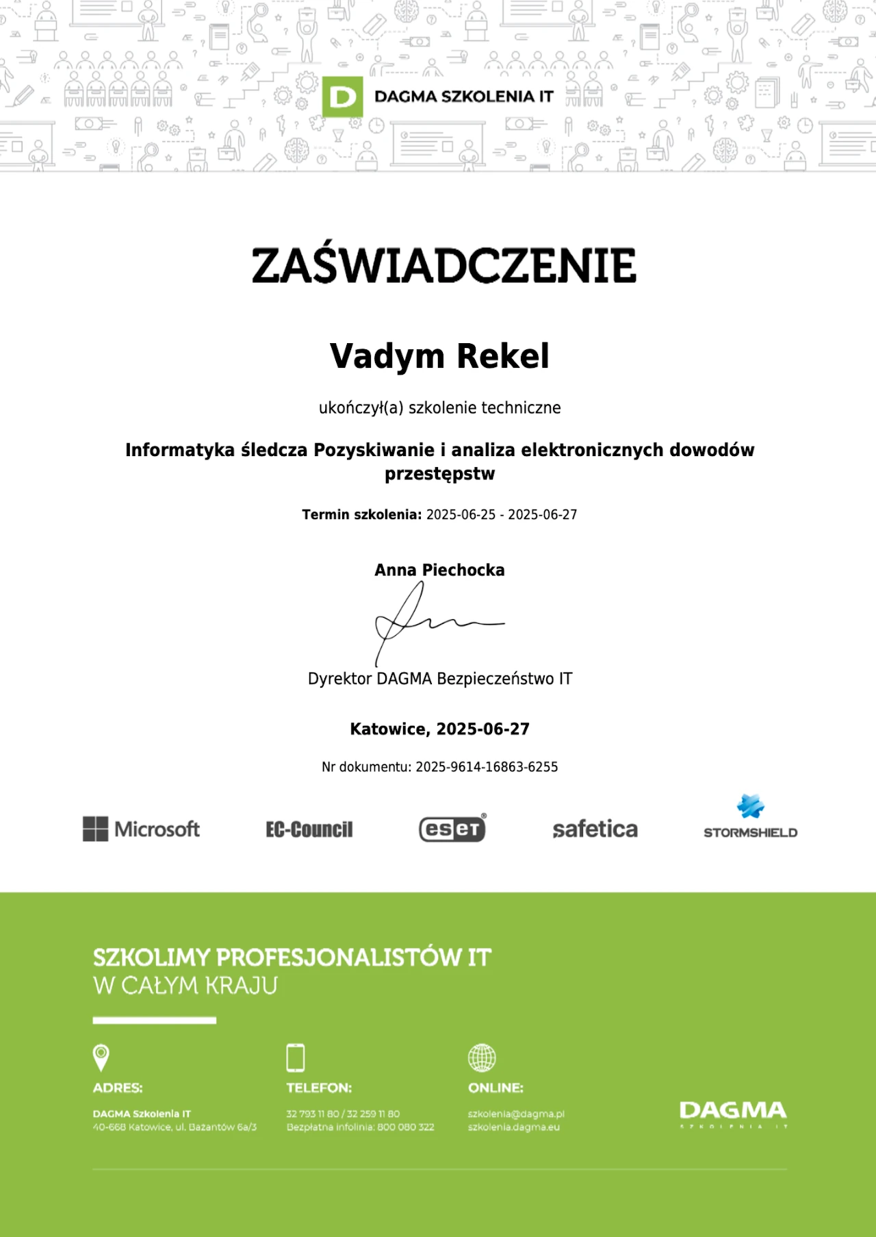 Pozyskiwanie i analiza dowodów elektronicznych